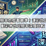2026世足賠率怎麼看最準？運彩世足賠率與運動彩券世足賠率深度比較