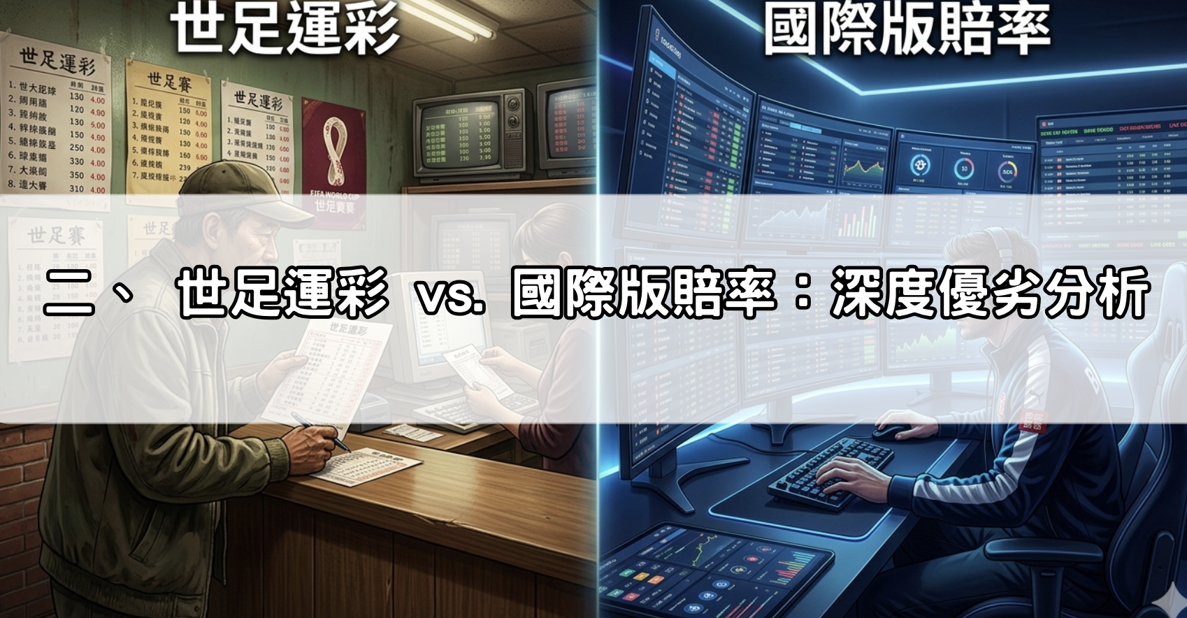 二、 世足運彩 vs. 國際版賠率：深度優劣分析