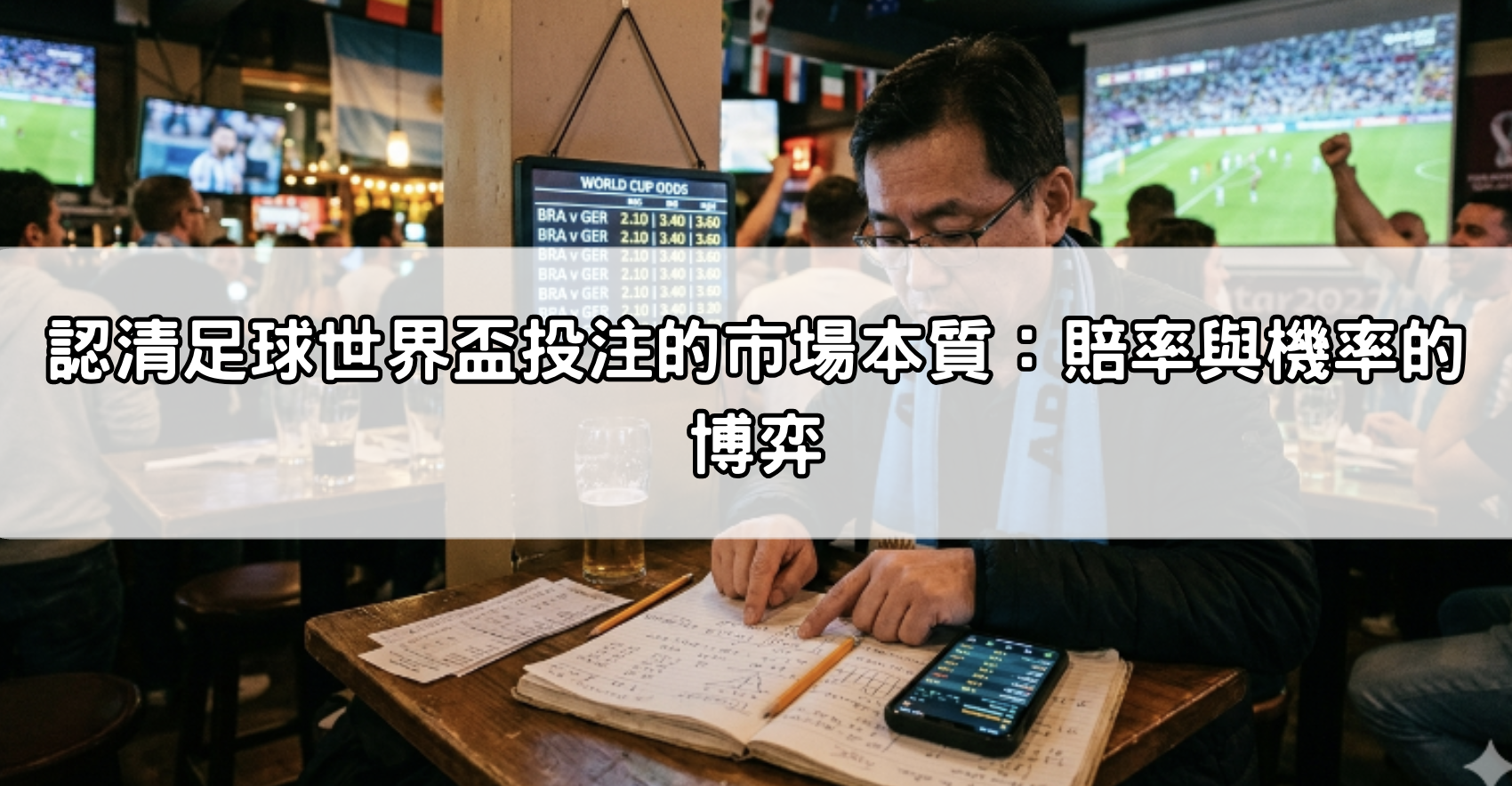 認清足球世界盃投注的市場本質：賠率與機率的博弈